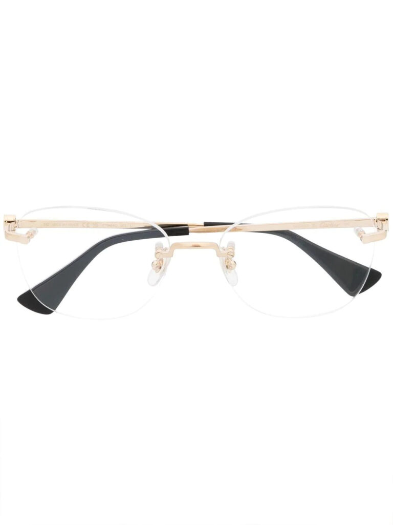 Cartier Double C De Cartier 414/O Eyeglasses - CT0414O Gold - CT0414O