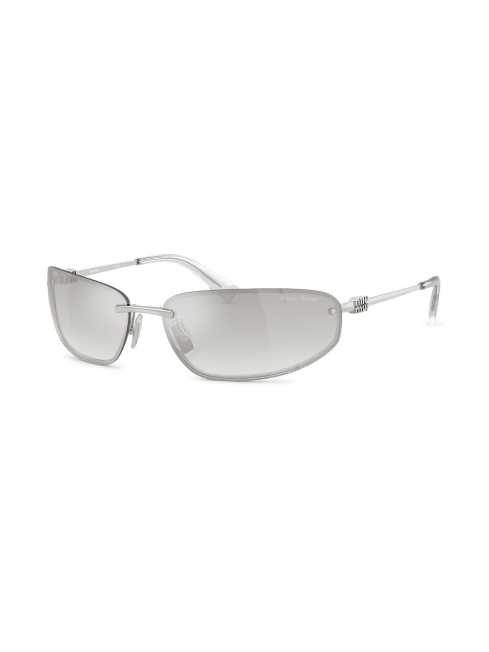 Miu Miu A50S Sunglasses - 0MUA50S Silver - 0MUA50S Miu Miu A50S Sunglasses - 0MUA50S Silver - 0MUA50S