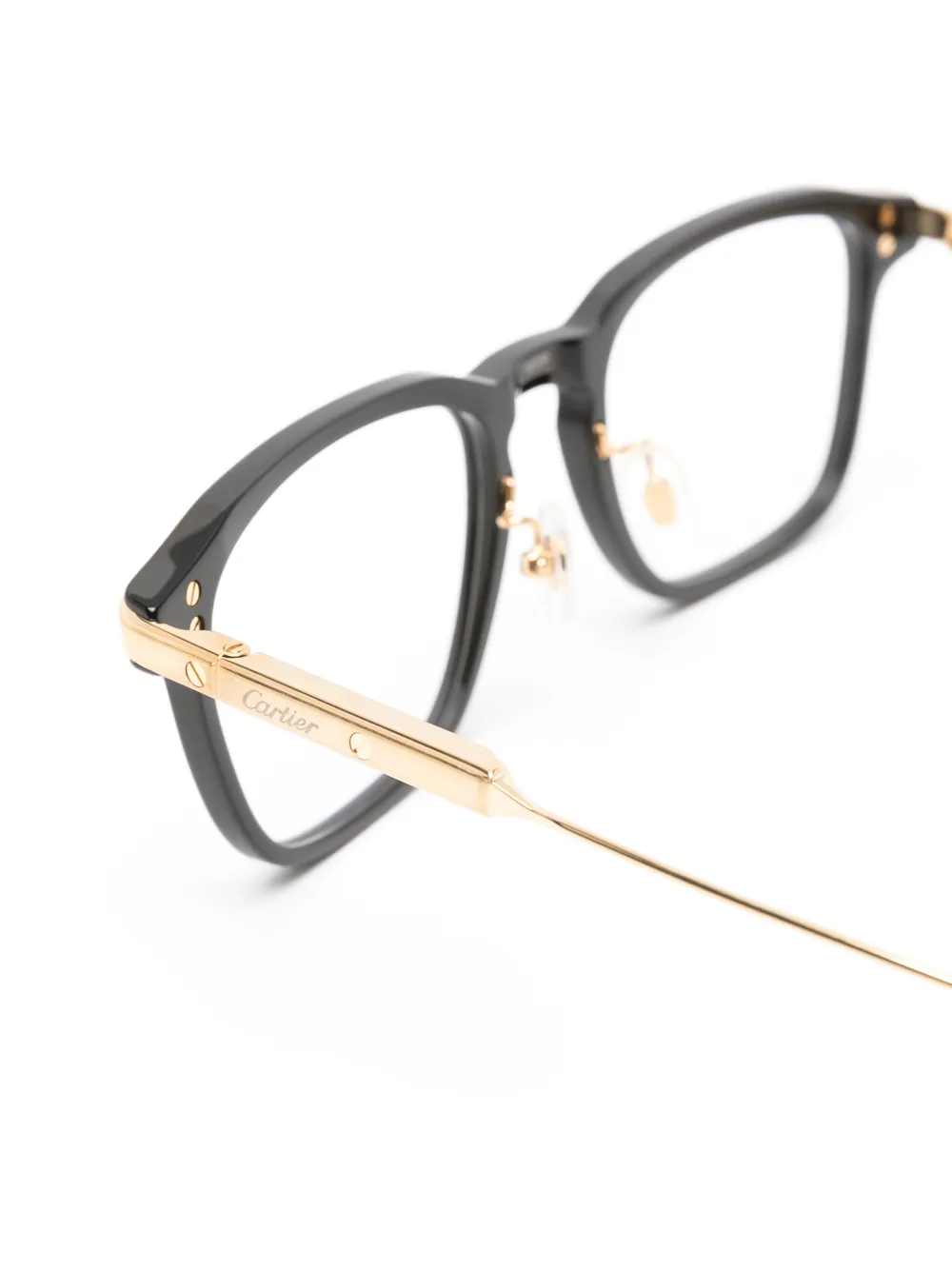 Cartier Santos de Cartier 612/OA Eyeglasses - CT0612OA Black - CT0612OA
