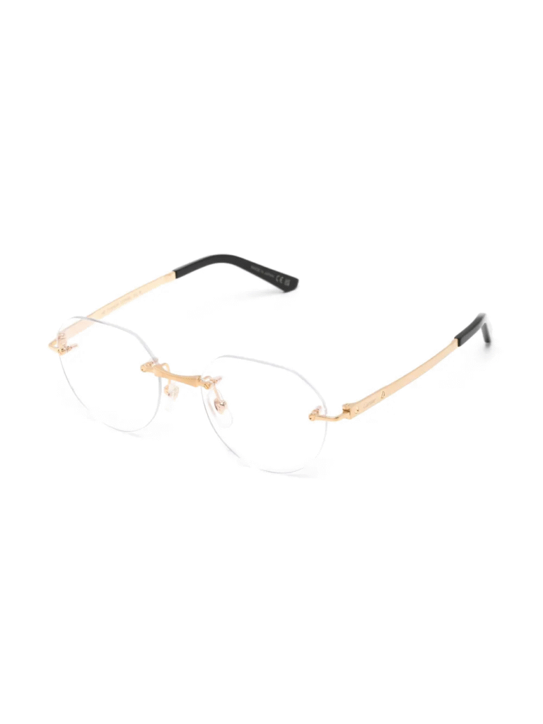 Cartier Santos de Cartier Eyeglasses - CT0408O Gold - CT0408O Cartier Santos de Cartier Eyeglasses - CT0408O Gold - CT0408O