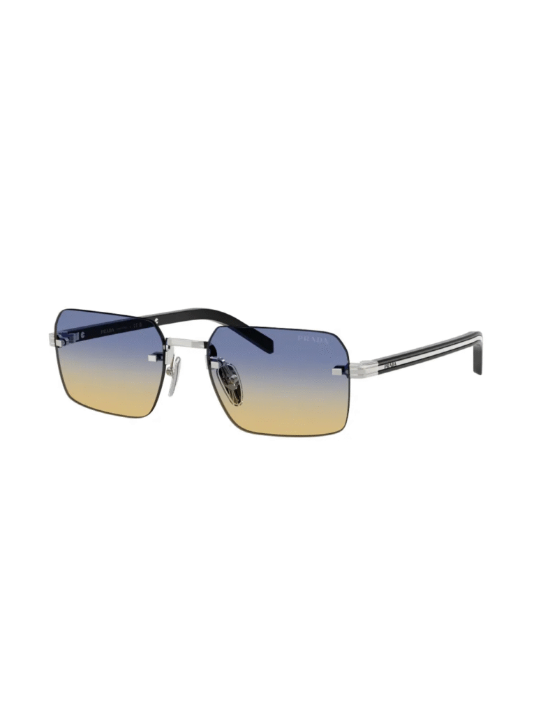 Óculos de Sol Prada D55S - 0PRD55S Prateado - 0PRD55S