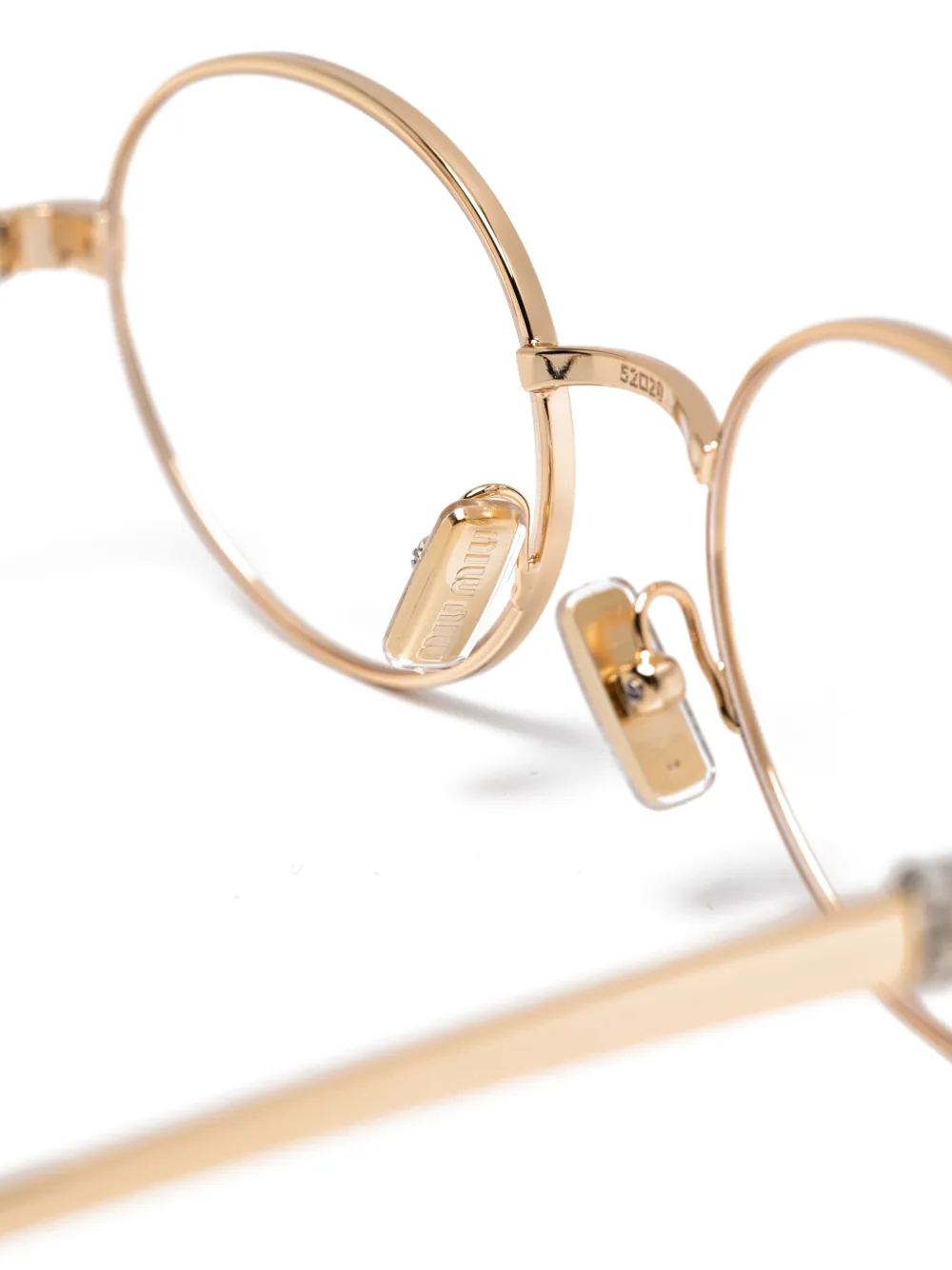 Miu Miu 50/ZV Eyeglasses - 0MU50ZV Gold - 0MU50ZV