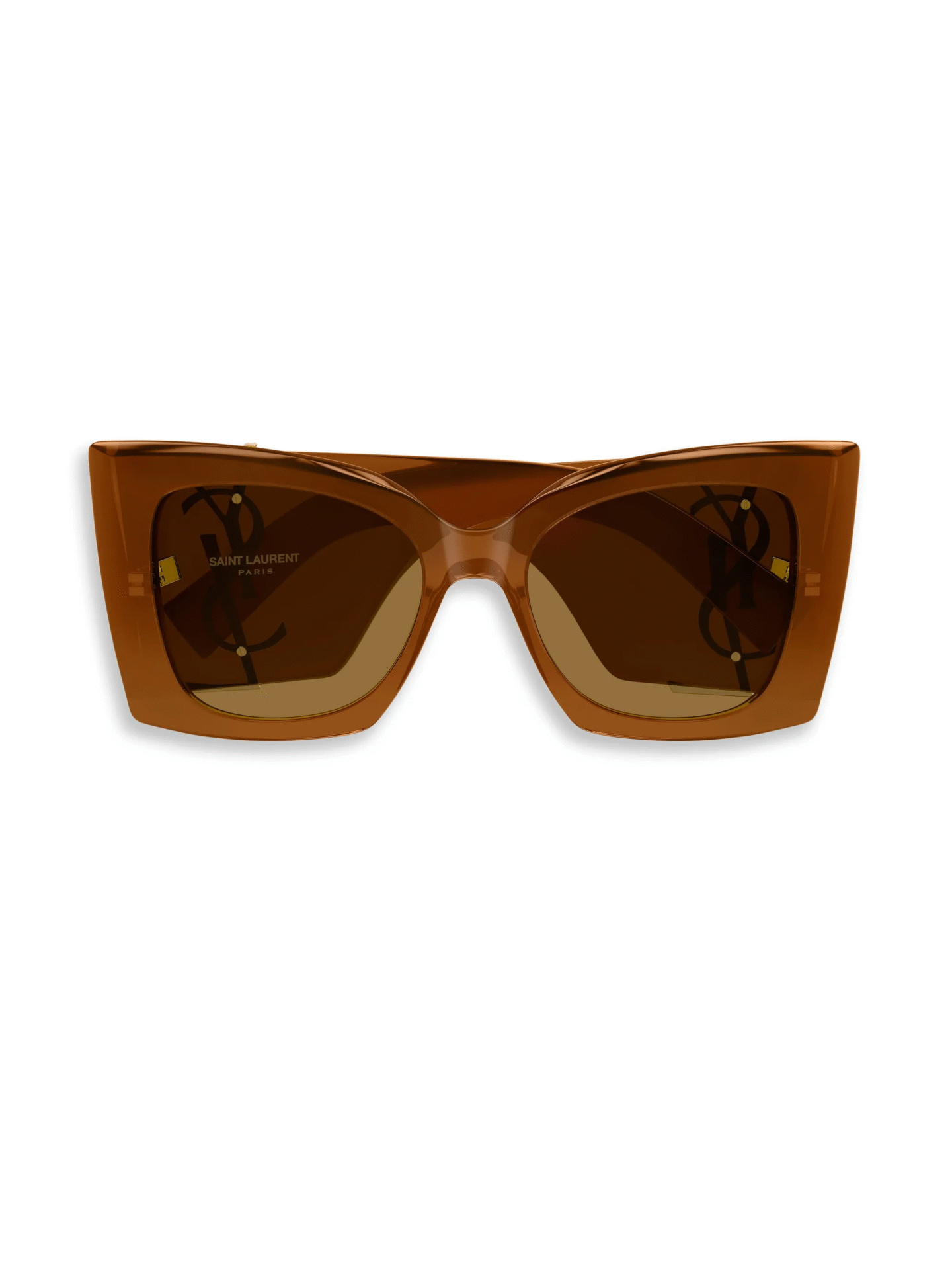 Saint Laurent M119 Blaze Crystal Sunglasses - SLM119BlazeCrystal Brown - SLM119BlazeCrystal