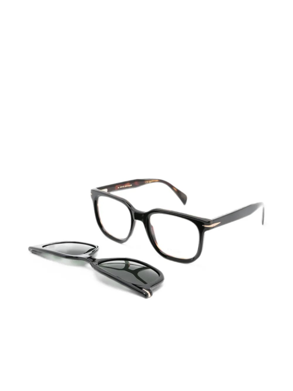 Eyewear by David Beckham 7143/C + Clip Sunglasses - DB7143/C + Clip Black - DB7143/C + Clip